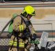 Firefighters take part in an emergency management exercise drill at Barangaroo last year dealing with a simulated air ...