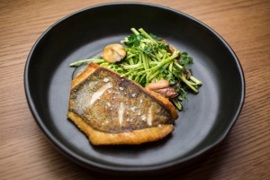 Go-to dish: Roasted john dory, mussels, celeriac & caper salad.