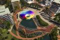 An artist's impression of the Commonwealth Games village, which will become 1200 residential apartments after the Games.