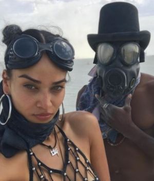 Australian model Shanina Shaik and her fiance DJ Ruckus.