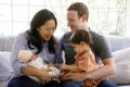 The new family portrait released by Mark Zuckerberg.