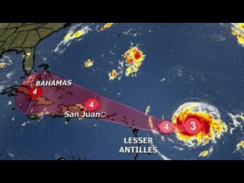 Forecasters track Hurricane Irma's path toward US