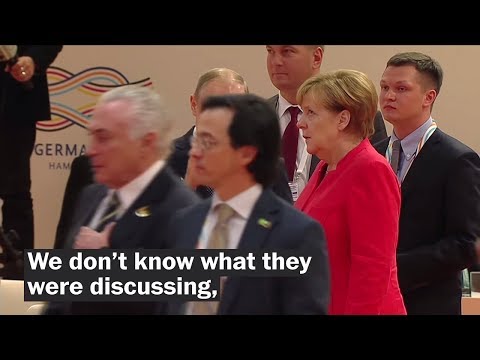 Watch Angela Merkel's viral eye-roll