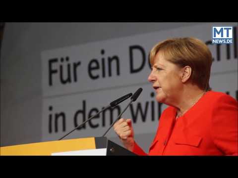 Angela Merkel in Cloppenburg ausgepfiffen und ausgebuht   CDU Kundgebung 21 08 2017