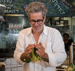 Eyal Shani with a cauliflower.