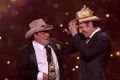 Molly Meldrum with this year's Gold Logie winner Samuel Johnson in April.