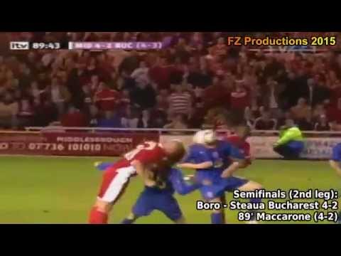 2005-2006 Uefa Cup: Middlesbrough FC All Goals (Road to the Final)