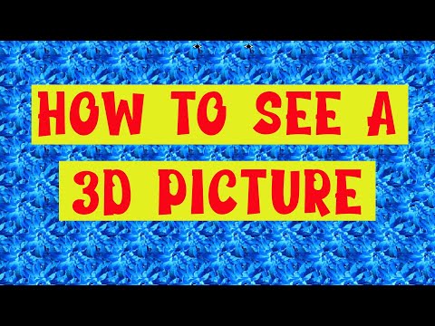 How to see a magic eye picture!