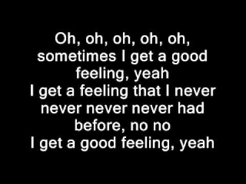 Flo Rida - Good Feeling(Lyrics on screen)