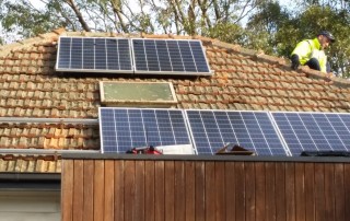new panels on the Eco House