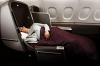 Qantas A380 business fully flat bed.