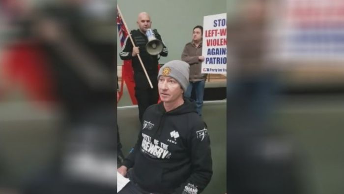 Protesters shout 'Aussie pride' as they disrupt a Yarra council meeting