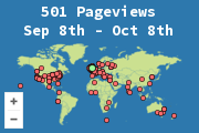 Locations of visitors to this page