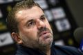 Defiant: Socceroos boss Ange Postecoglou.