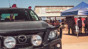 Mazda BT-50 at the 2017 Birdsville Races