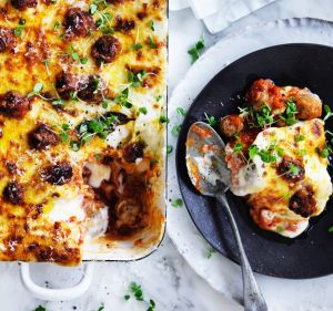 Adam Liaw's mini meatball lasagne