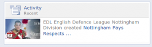 Further evidence that "memorial" events were an EDL front