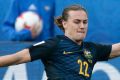 Australia's Jackson Irvine tackles Chile's Alexis Sanchez in the Confederations Cup in June.