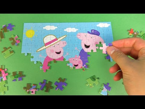 Peppa Pig Muddy Puddles Puzzle for kids