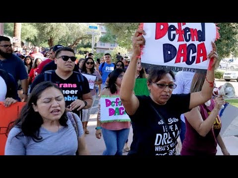 Protests erupt in Phoenix over Donald Trump's DACA scrapping