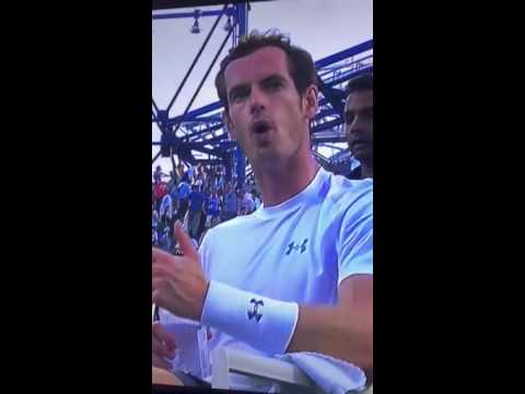 Andy Murray Swearing at the US Open Live on TV