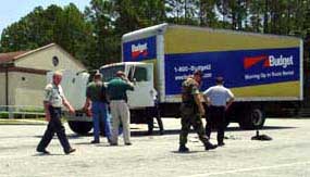 The truck stopped in Kings Bay, Georgia.