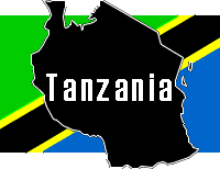 Image:  Tanzania Flag/Map