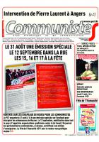 Journal CommunisteS n°690 30 août 2017