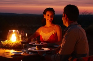 The Tali Wiru experience at Uluru: a five-course meal emerges, improbably, from under a tarp on an adjacent dune.