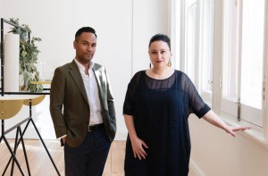 Cesar and Nina Cueva of Courtesy of the Artist in their gallery space (The Loft) at the Strand Arcade, Sydney.