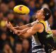 Jason Castagna in action against Geelong last Friday.