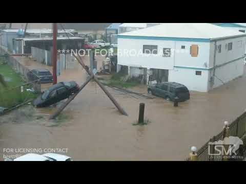 09-06-2017 St.thomas UsVI Damage aftermath of catastrophic category 5 hurricane Irma.