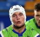 Finals push: Canberra captain Jarrod Croker runs with the ball.