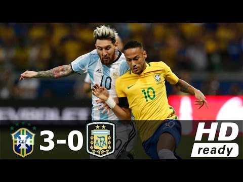 Brazil vs Argentina 3-0 - All Goals & Extended Highlights - World Cup 2018 10/11/2016 HD