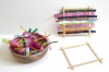 Weaving loom : <a href="http://buggyandbuddy.com/weaving-with-kids-using-ribbons-and-fabric/" ...