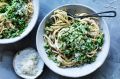 Chicken and broccoli linguine.