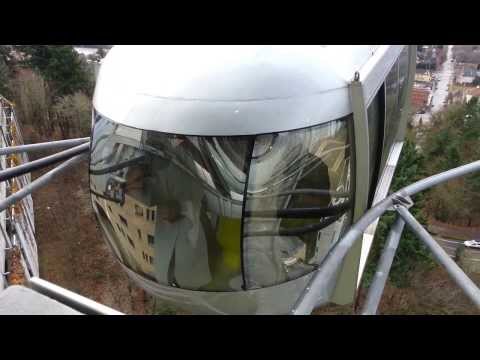 Come Ride the OHSU Tram - Portland, Oregon (from above)