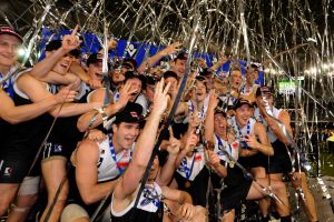 North Ballarat celebrating the 2010 premiership.