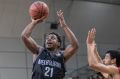 Mebourne's Casper Ware sails to the basket in the NBL Blitz game against Perth Wildcats.