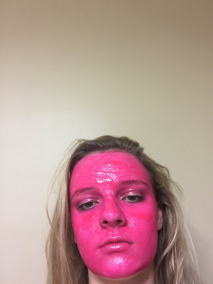 Don't put poster paint on your face, no matter what the label says