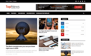 Top News Blogger Template