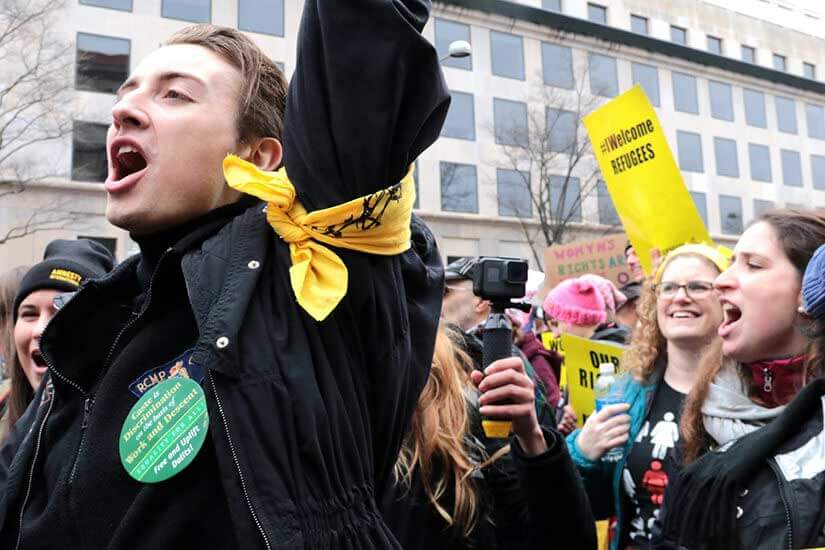 Amnesty Activists at the Women's March 2017