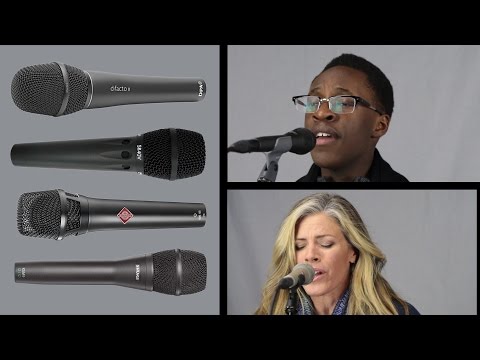 Neumann KMS 105 vs Shure KSM9 vs DPA D:facto II vs Earthworks SR40V Vocal Mic Comparison & Review