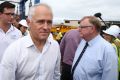 Senator Ian Macdonald with Prime Minister Malcolm Turnbull in Cairns during the federal election campaign.