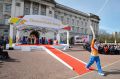 Australian cyclist Anna Mears left Buckingham Palace in March at the start of the Queen's Baton relay.