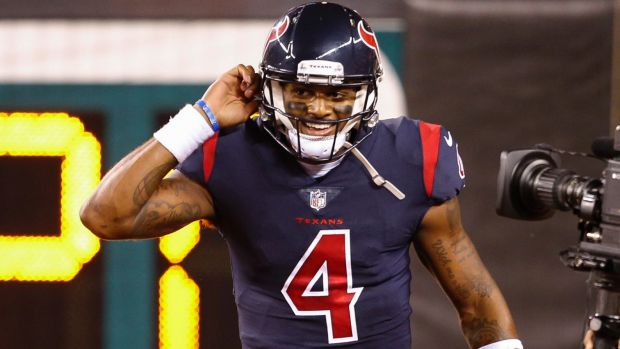 All smiles: Deshaun Watson after his long touchdown run.