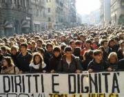 Italians demonstrate during November 14 European strike