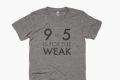 "9 to 5 is for the weak': Some of the T-shirts being sold to tech people.