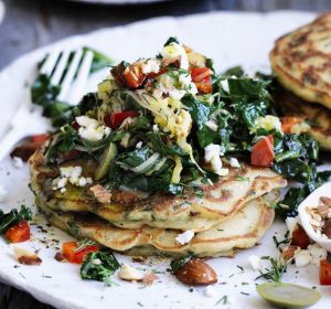 Neil Perry's spinach pancakes.