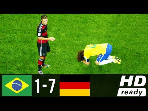 Brazil Vs Germany 1-7 - World Cup 2014 - All Goals & Highlights 08/07/2014 HD